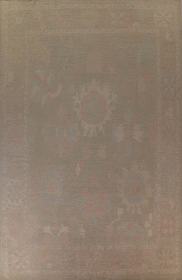 Vegetable Dye Oushak Turkish Large Area Rug 12x15