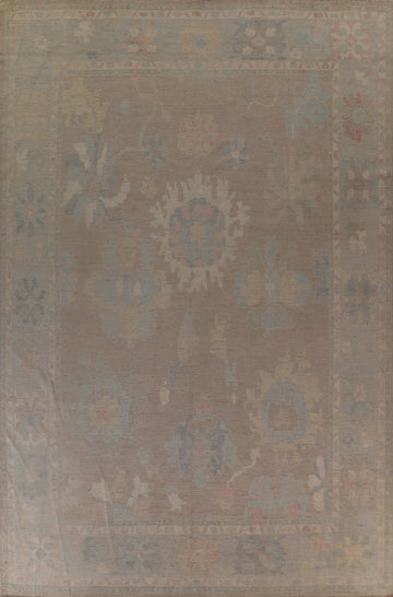 Turkish Oushak Vegetable Dye Large Rug 12x15