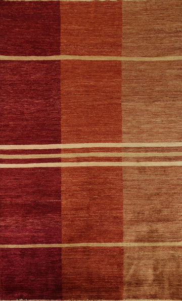 Modern Gabbeh Vegetable Dye Area Rug 6x8