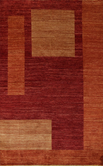 Modern Gabbeh Vegetable Dye Area Rug 6x8