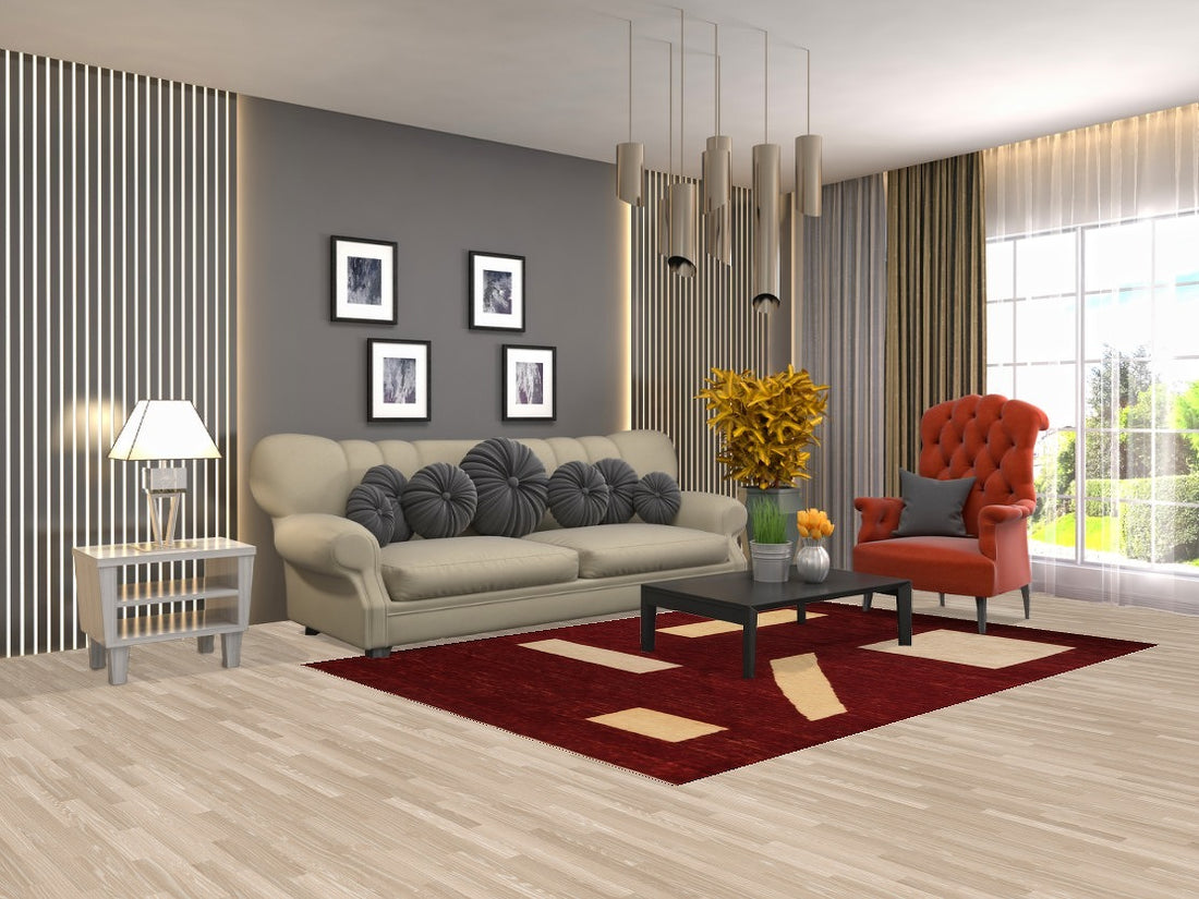 Modern Gabbeh Vegetable Dye Area Rug 6x8