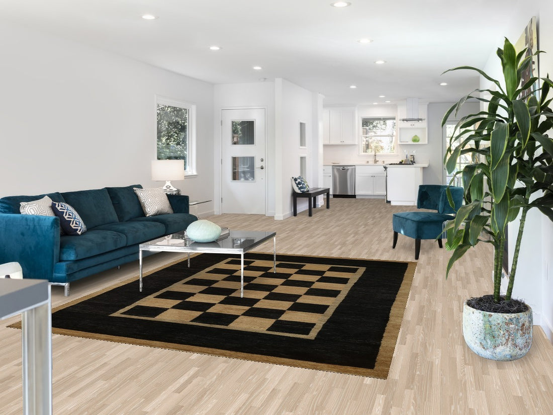 Vegetable Dye Modern Gabbeh Oriental Area Rug 6x8