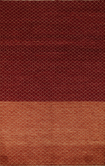 Modern Gabbeh Vegetable Dye Area Rug 6x8