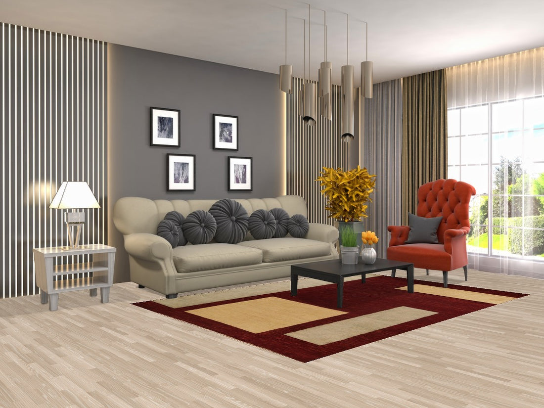 Modern Gabbeh Vegetable Dye Area Rug 6x8