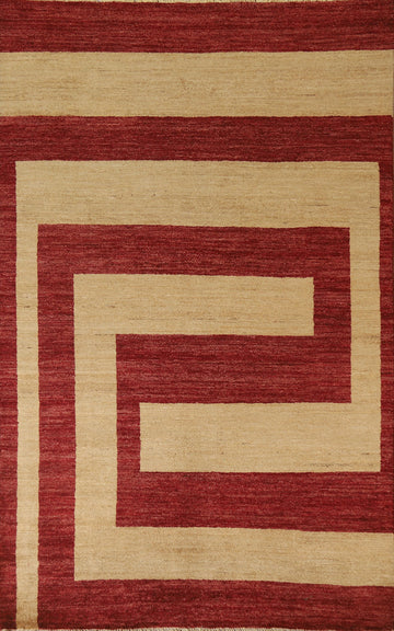 Modern Gabbeh Vegetable Dye Area Rug 6x8