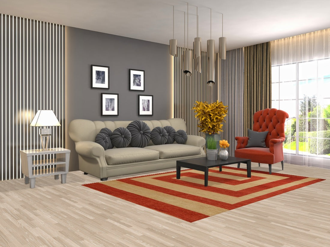 Modern Gabbeh Vegetable Dye Area Rug 6x8