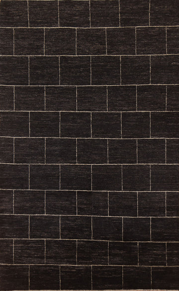 Modern Gabbeh Vegetable Dye Area Rug 6x9