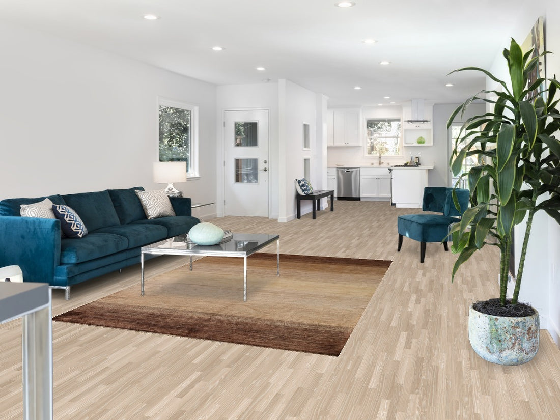 Striped Modern Gabbeh Vegetable Dye Area Rug 6x8