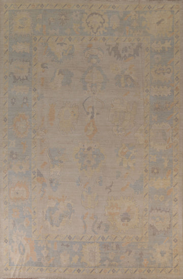 Vegetable Dye Oushak Oriental Area Rug 9x12