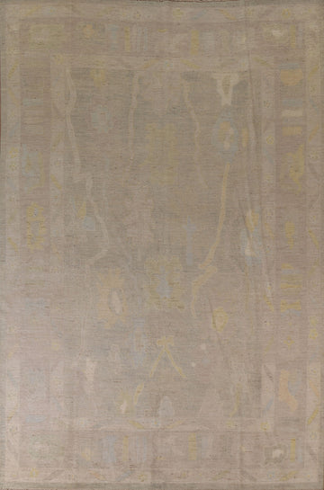 Vegetable Dye Oushak Turkish Area Rug 9x12