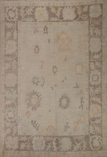 Vegetable Dye Oushak Turkish Area Rug 8x10
