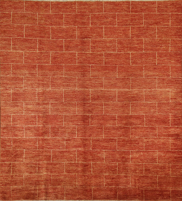 Vegetable Dye Modern Gabbeh Oriental Area Rug 7x7
