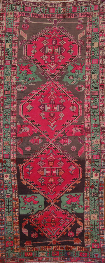 Vintage Ardebil Persian Runner Rug 4x11