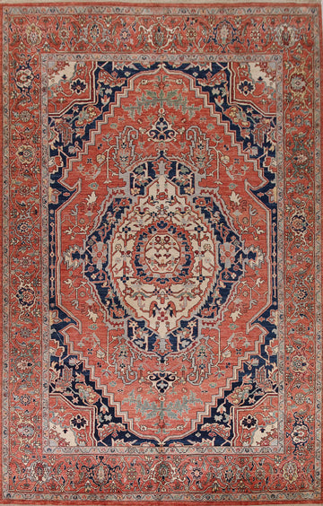Vegetable Dye Heriz Serapi Persian Area Rug 9x12