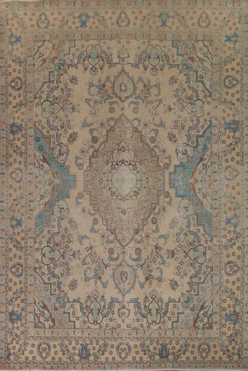 Vintage Tabriz Persian Area Rug 10x13