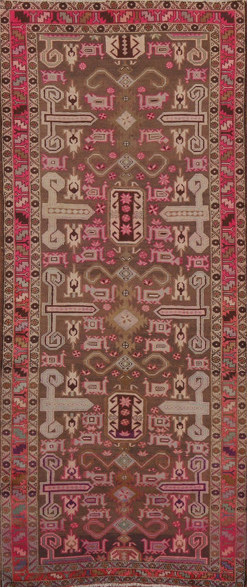 Geometric Ardebil Persian Runner Rug 4x11