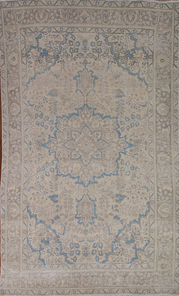 Distressed Tabriz Persian Area Rug 6x10