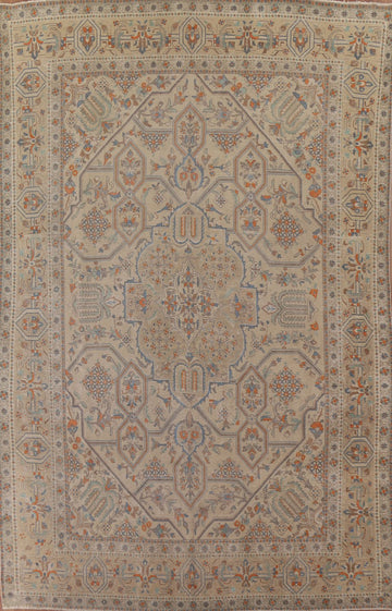 Geometric Tabriz Persian Area Rug 9x13