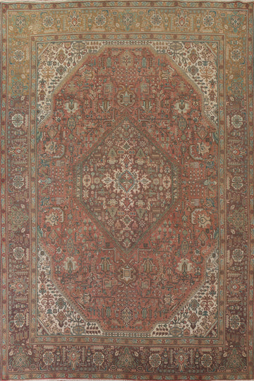 Geometric Tabriz Persian Area Rug 10x13