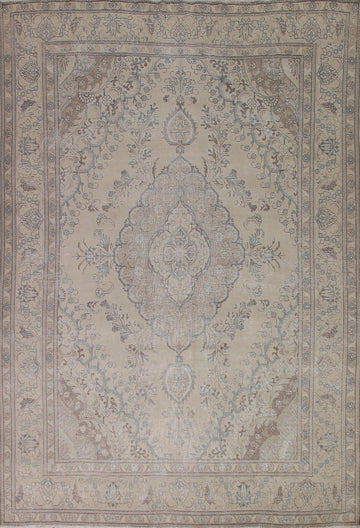 Distressed Tabriz Persian Area Rug 10x12