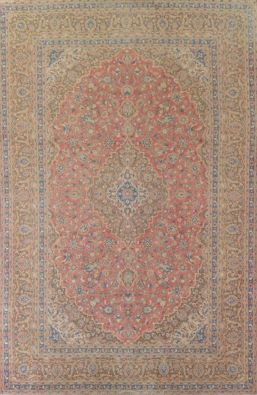 Traditional Kashan Persian Area Rug 9x13