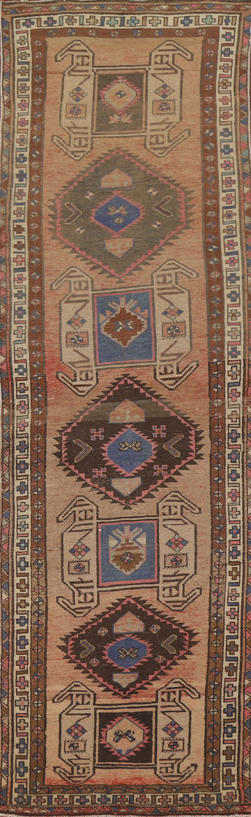 Geometric Ardebil Persian Runner Rug 4x13
