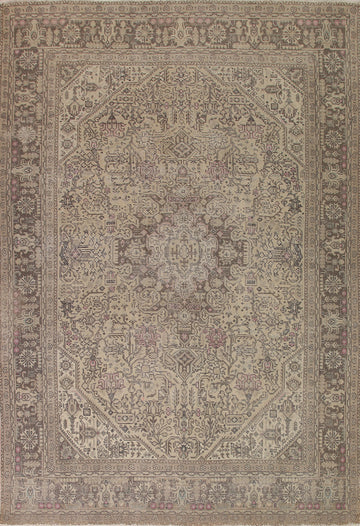 Geometric Tabriz Persian Area Rug 10x13