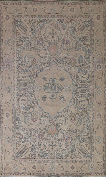 Geometric Tabriz Persian Area Rug 6x10