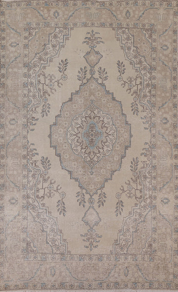 Geometric Tabriz Persian Area Rug 6x10