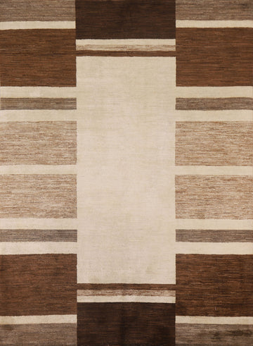 Geometric Gabbeh Kashkoli Wool Area Rug 6x8