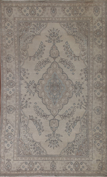Vintage Wool Tabriz Persian Area Rug 6x9