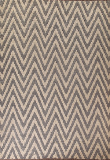 Chevron Moroccan Shaggy Area Rug 9x11