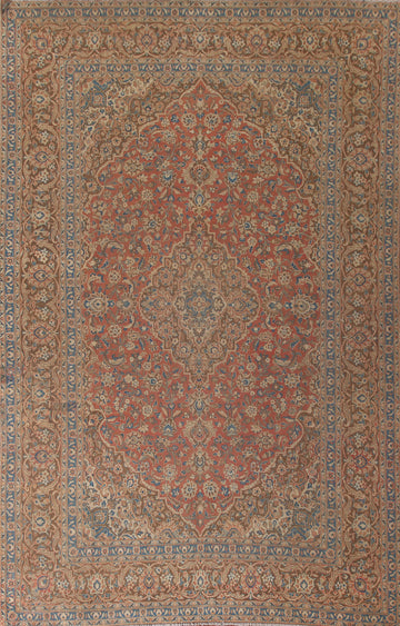 Vegetable Dye Kashan Persian Area Rug 9x12