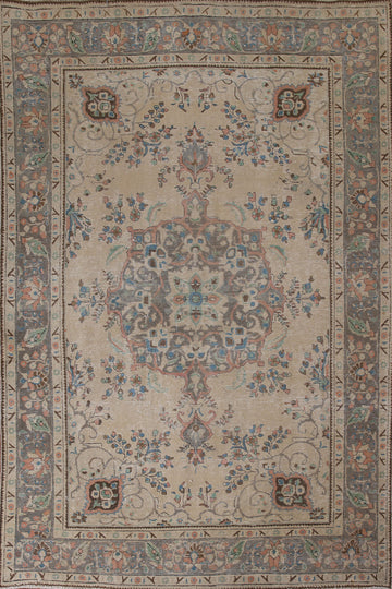 Handmade Tabriz Persian Area Rug 7x9