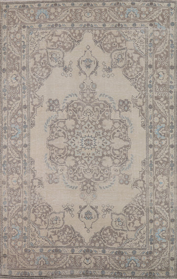 Handmade Wool Tabriz Persian Area Rug 7x9