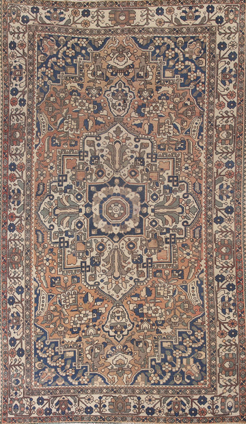 Geometric Bakhtiari Persian Area Rug 7x10