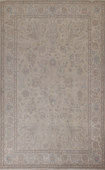 Distressed Tabriz Persian Area Rug 7x11