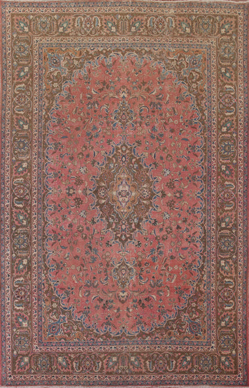 Vintage Mashad Persian Area Rug 8x11