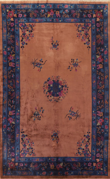 Vegetable Dye Art Deco Oriental Large Rug 11x15