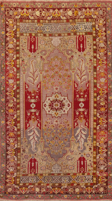 Antique Vegetable Dye Anatolian Persian Area Rug 5x8