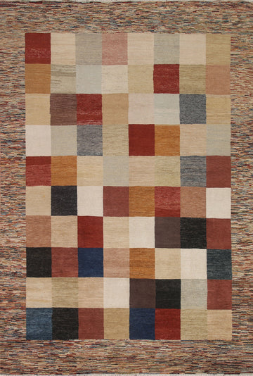 Checkered Gabbeh Oriental Area Rug 8x10