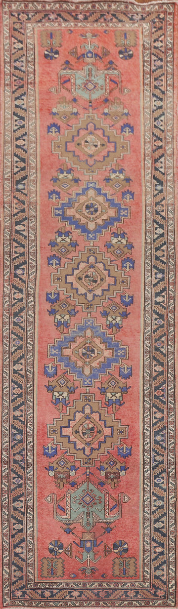 Vegetable Dye Tabriz Persian Runner Rug 4x13