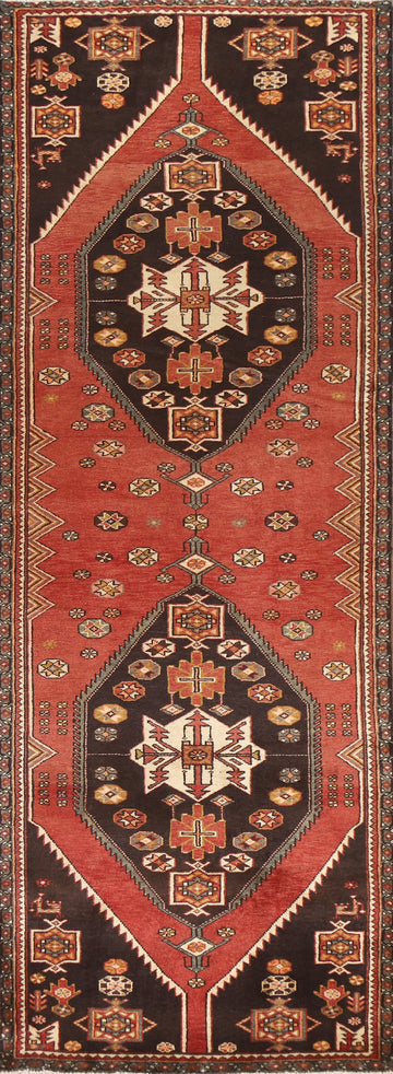 Geometric Zanjan Persian Runner Rug 4x11