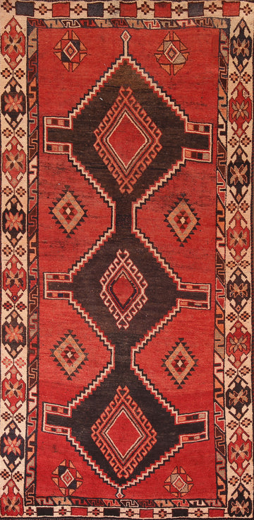 Vintage Red Lori Persian Runner Rug 4x9