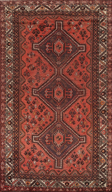 Vintage Shiraz Persian Area Rug 6x10