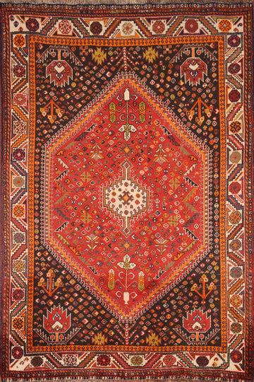 Vegetable Dye Kashkoli Persian Area Rug 4x5