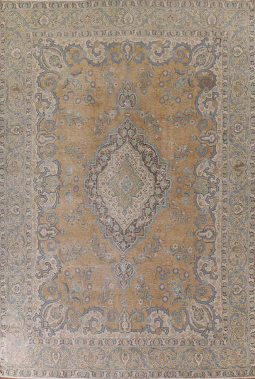 Distressed Tabriz Persian Area Rug 10x13