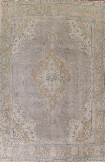 Distressed Tabriz Persian Area Rug 9x13