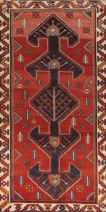 Geometric Qashqai Persian Area Rug 5x9