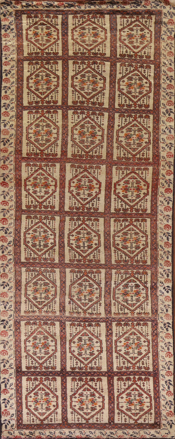 Geometric Turkoman Persian Runner Rug 3x9
